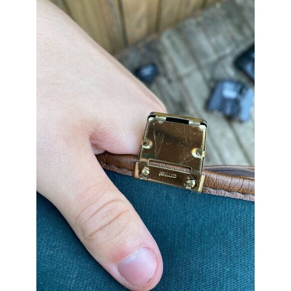 Vintage 1970s AMIIET Leather Camera Bag Brown GENUINE LEATHER Multi Purpose - Picture 12 of 12